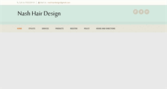 Desktop Screenshot of nashhairdesign.com